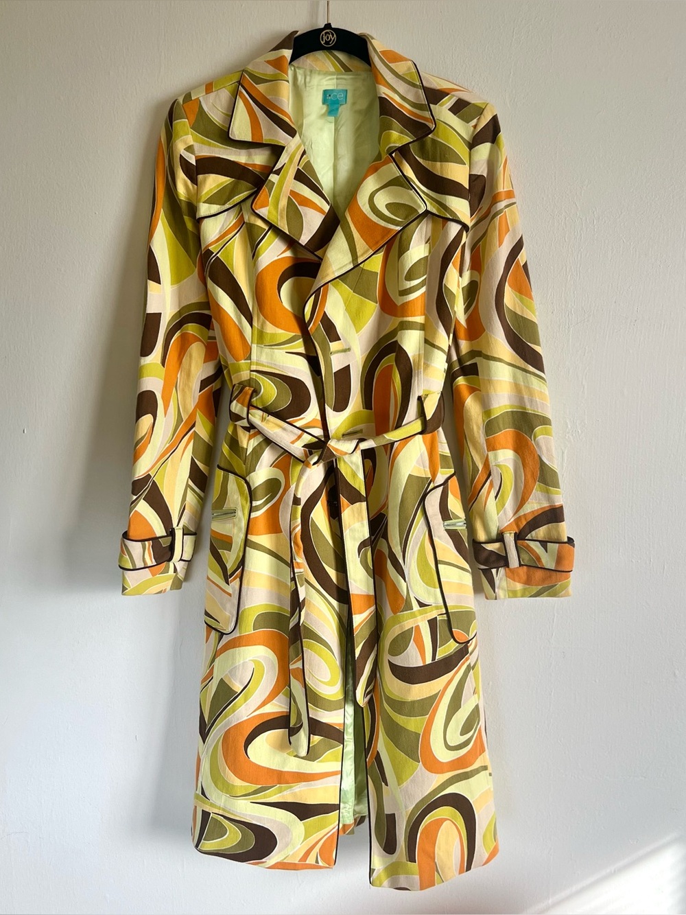 Classiques Entier Psychedelic 70s Style Trench Coat